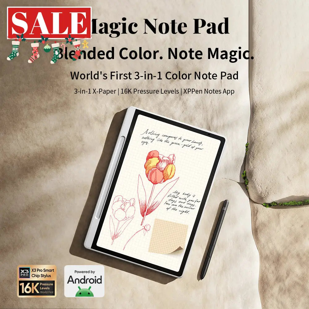 XPPen Magic 3-in-1 Colour Digital Notebook & Stylus